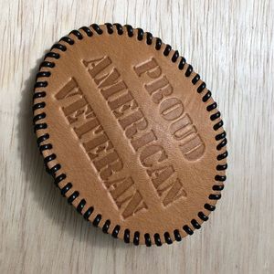 🔴 Rare Belt Buckle USA America Veteran Military